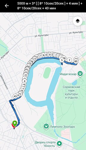 Первая снежная тренировка